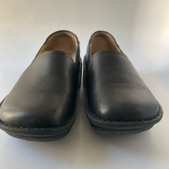 Alegria Debra Black Leather Slip-On Loafers EU 37 - Picture 3 of 13